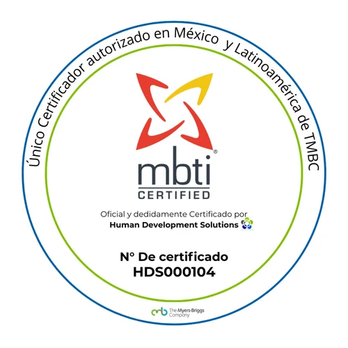 Sello MBTI® Certified, certificado N° HDS000104
